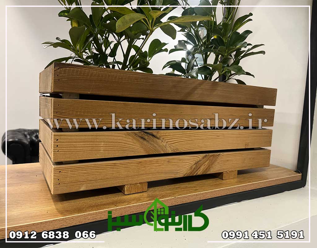 طراحی پروژه فلاور باکس چوبی