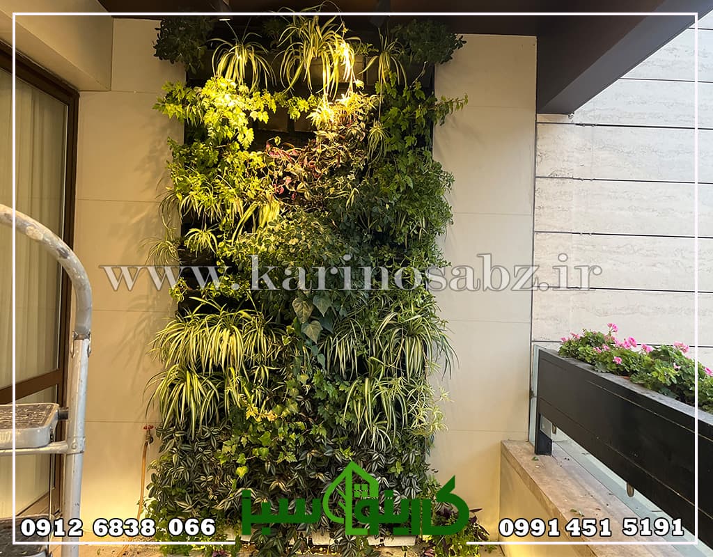 پروژه دیوار سبز طبیعی بیرونی