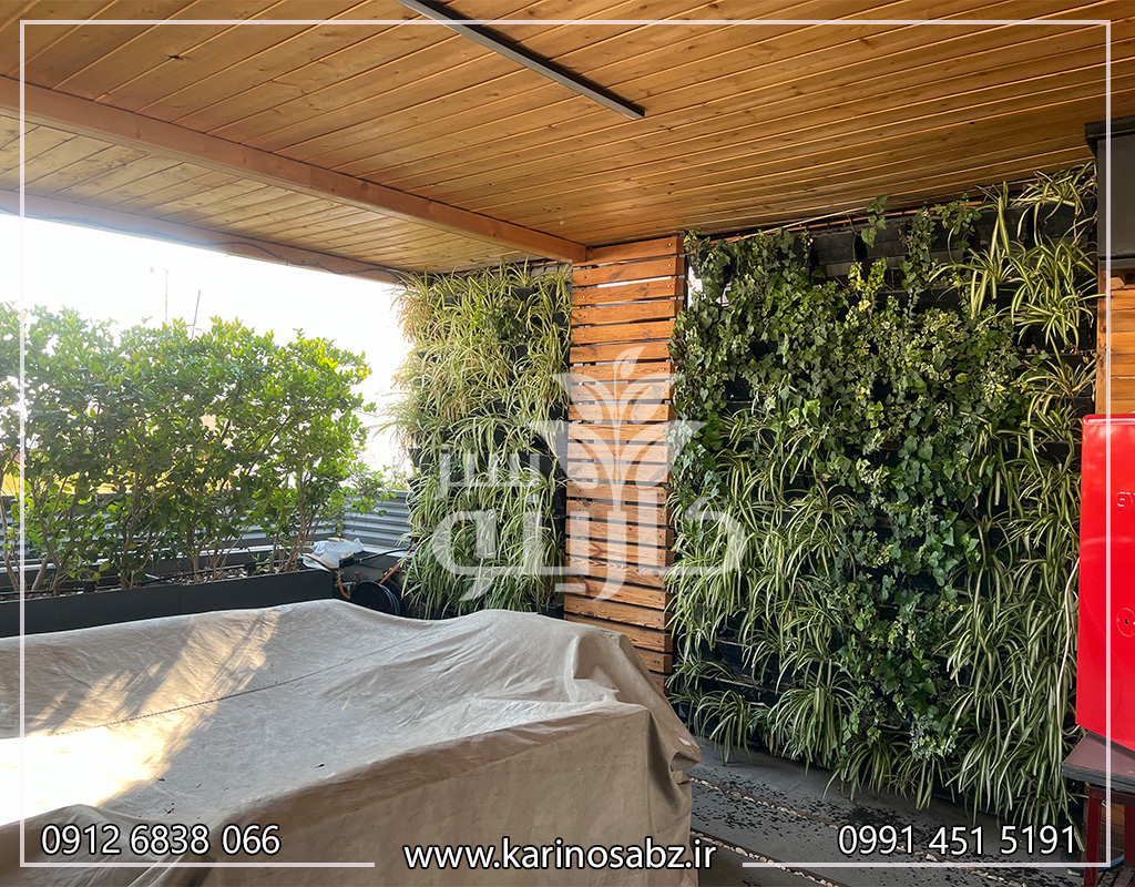 اجرای تراس گاردن در تهران ، اجرای دیوار سبز