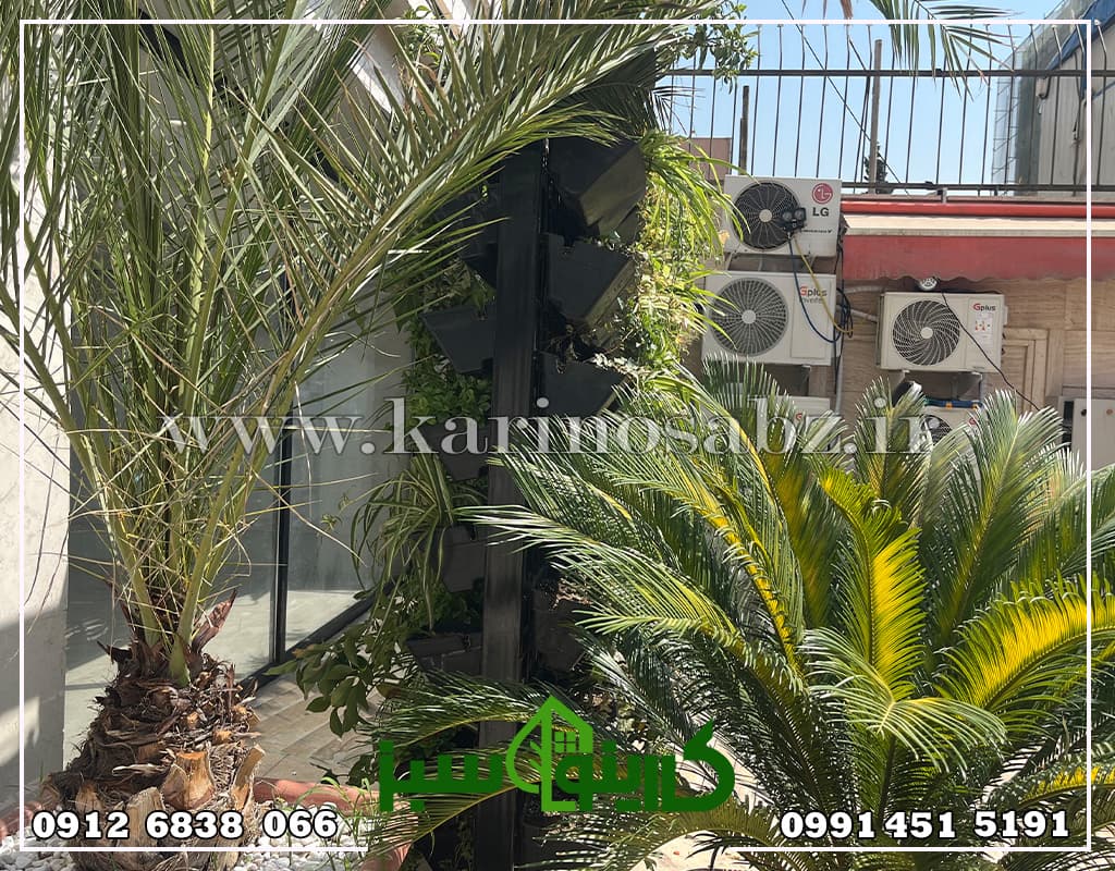 دیوار سبز طبیعی دو طرفه