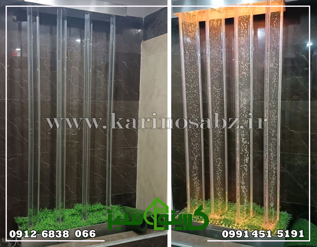 پروژه آبنما حبابی ، پروژه آبنما شیشه ای ، اجرای آبنما در تهران