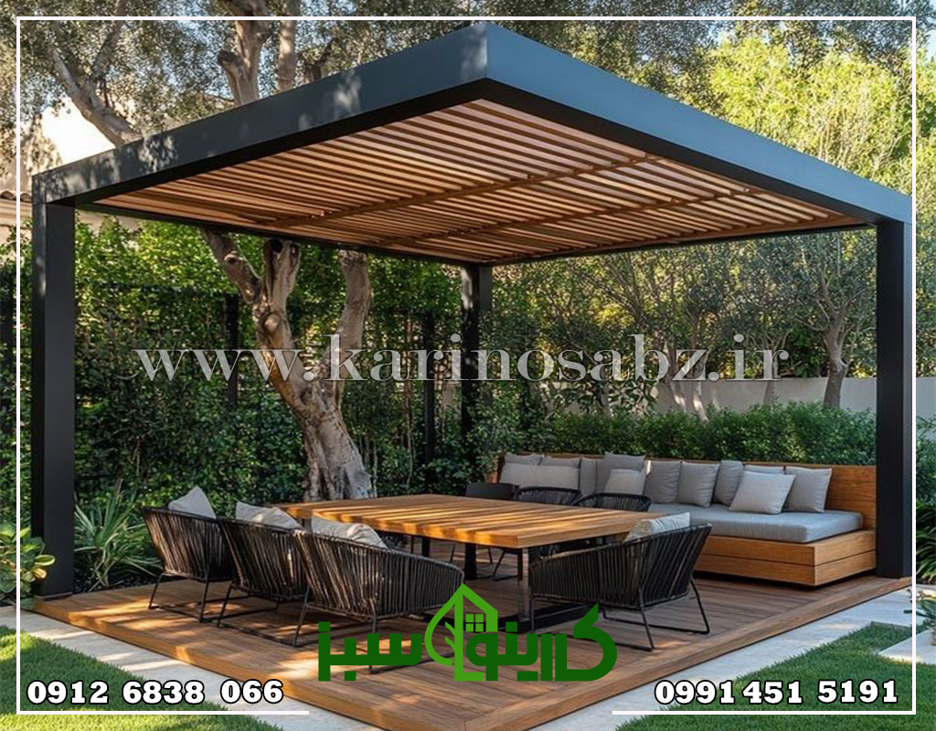 طراحی و اجرای آلاچیق ، طراحی و اجرای پرگولا
