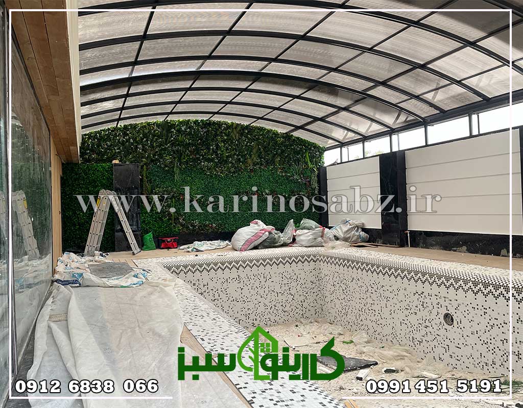 اجرای پروژه دیوار سبز مصنوعی ترکیبی