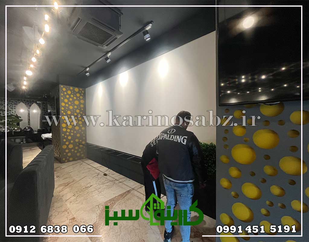 اجرای دیوار سبز پنلی