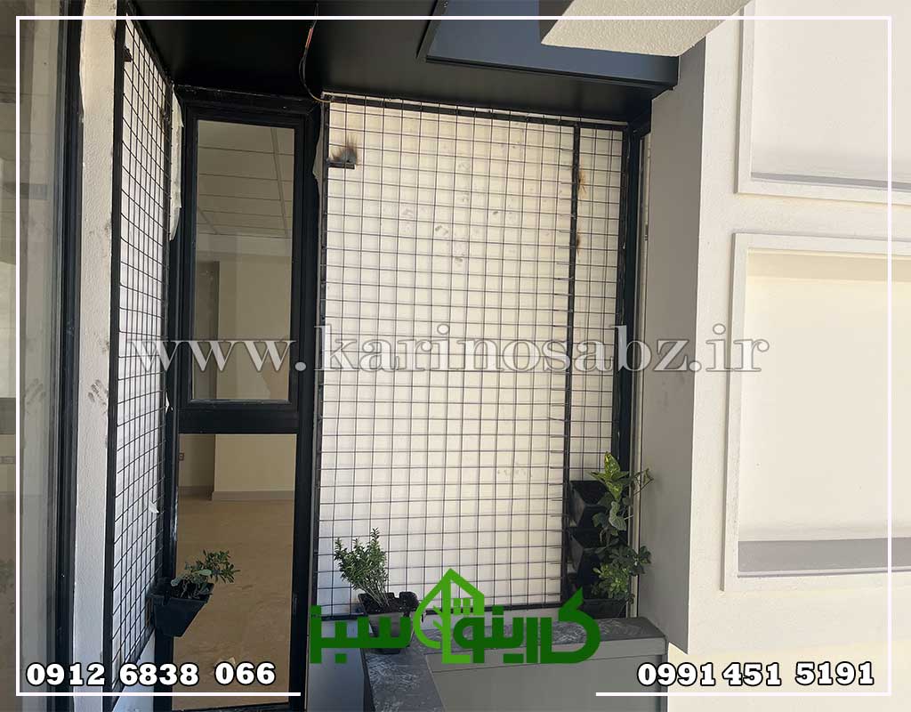 زیرسازی دیوار سبز طبیعی