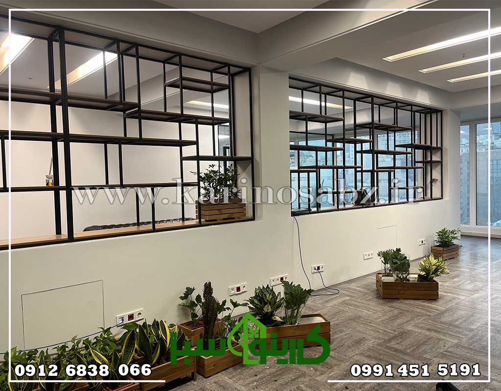 اجرای پروژه فلاور باکس چوبی