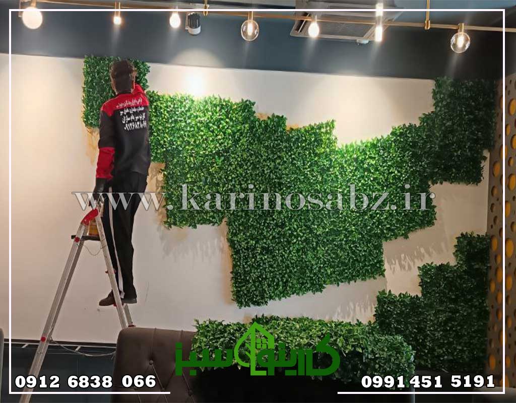 طراحی دیوار سبز پنلی