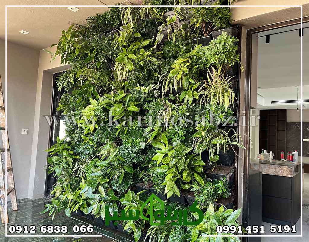 اجرای پروژه دیوار سبز طبیعی