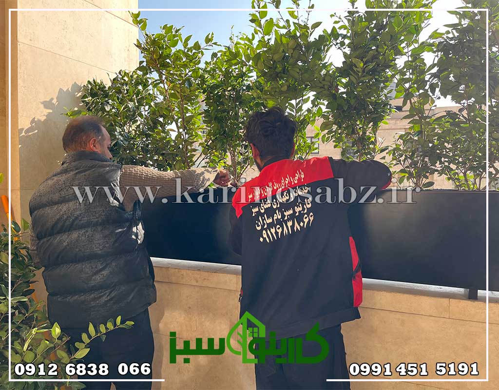 طراحی و اجرای پروژه فلاورباکس فلزی