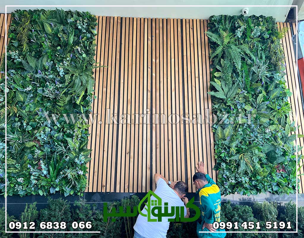 اجرای دیوار سبز مصنوعی