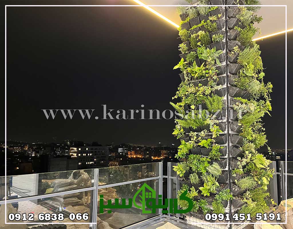 اجرای پروژه دیوار سبز طبیعی